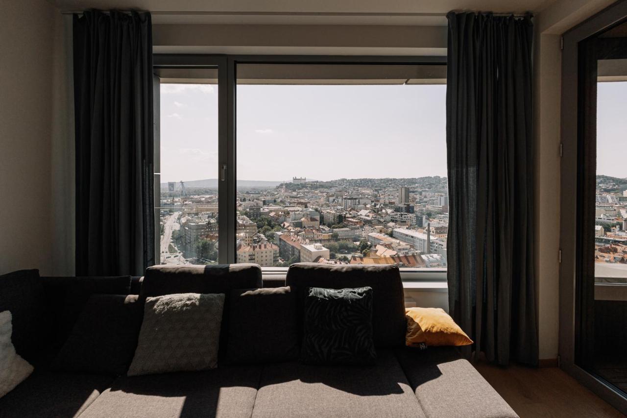 Skau Blue Residence In Sky Park 21 Floor 2 Tower Panoramic View Free Parking Bratislava Ngoại thất bức ảnh