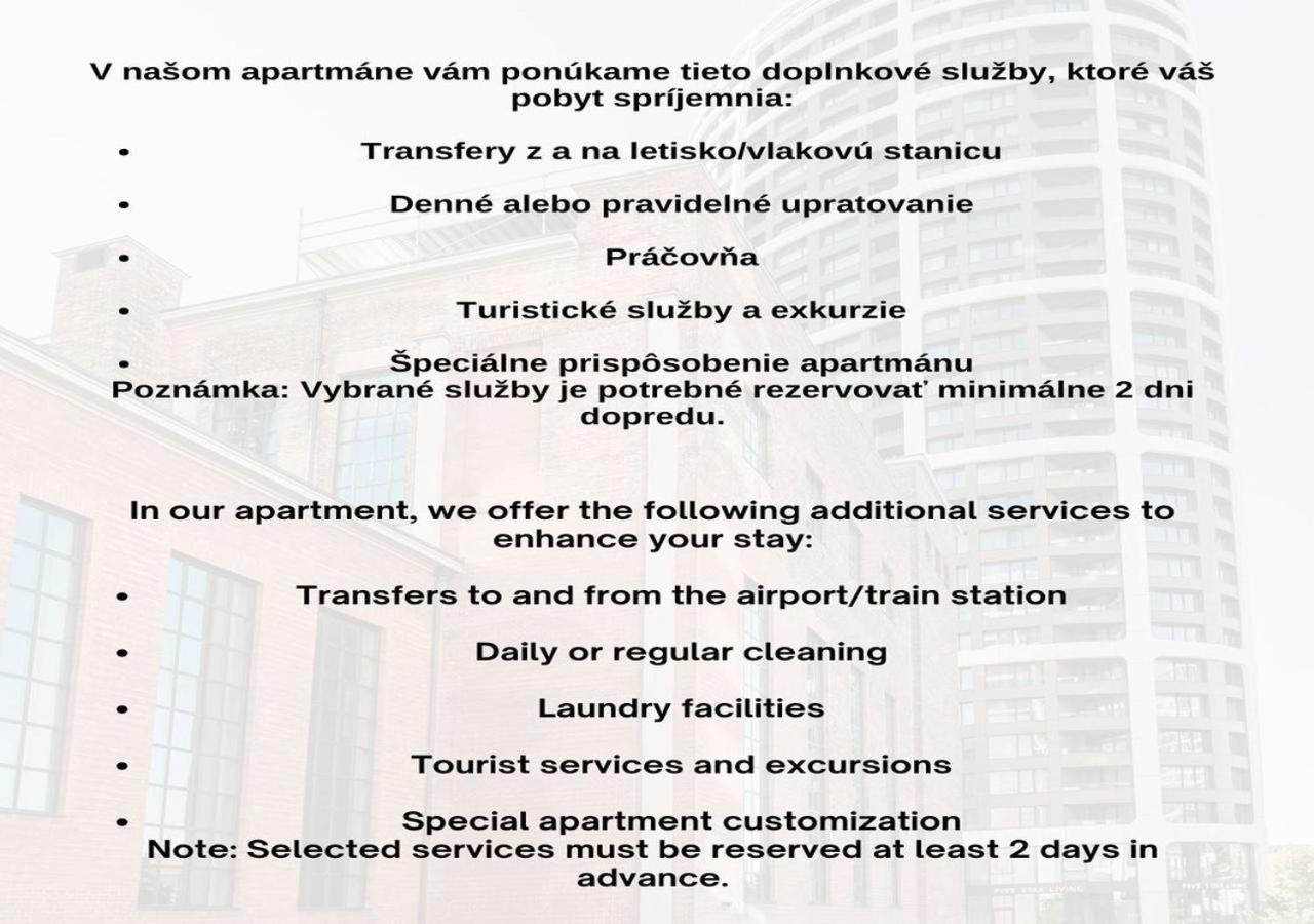 Skau Blue Residence In Sky Park 21 Floor 2 Tower Panoramic View Free Parking Bratislava Ngoại thất bức ảnh